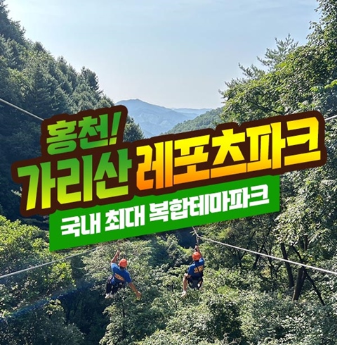 강원 홍천 가리산 레포츠파크 짚라인 이용권